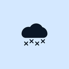 cloud and snow icon