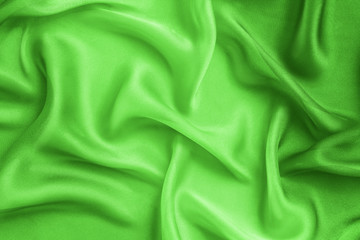 abstract background folds green fabric