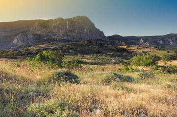 Sunset in Foros Mountains (Ukraine, Crimea 2016)