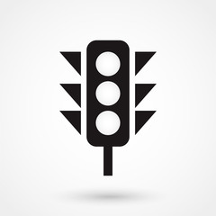 traffic light icon vector