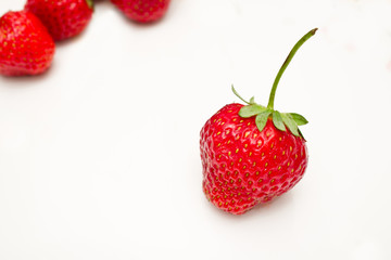 strawberry on white background