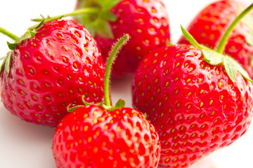 strawberry on white background