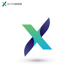 Abstract Letter X Vector Logo