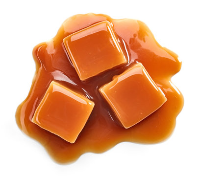 caramel candies and sweet sauce