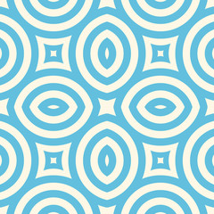 Bright ethnic abstract background. Seamless pattern with symmetric geometric ornament.