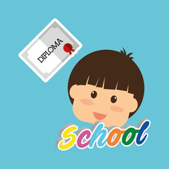 Education design. school icon. isolated illustration , vector