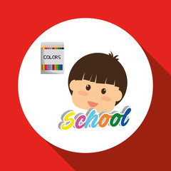 Education design. school icon. isolated illustration , vector