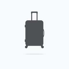 Suitcase. Icon suitcase. Vector illustration.