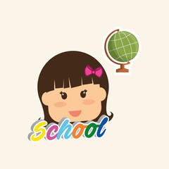 Education design. school icon. isolated illustration , vector