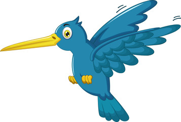 kingfisher cartoon flying