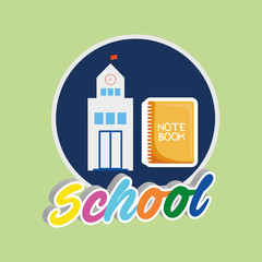 Education design. school icon. isolated illustration , vector