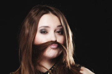 Fototapeta premium people concept - teenage girl portrait