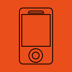 Smartphone design. Technology icon. Isolated image