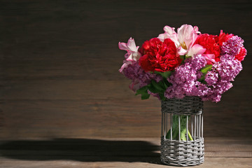 Fototapeta na wymiar Beautiful fresh bouquet