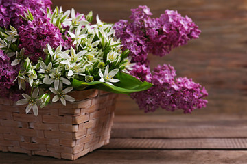 Beautiful fresh bouquet, closeup