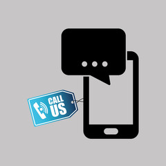 Call center design. customer service icon. Isolated illustration , vector