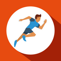 running design. sport icon. Isolated image