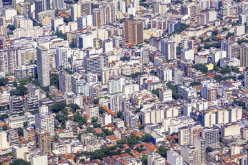 Fototapeta na wymiar Aerial View of Botafogo Neighbourhood in Rio de Janeiro, Brazil.