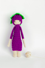 Soft toys, crochet, toy blackberries, skeins of thread