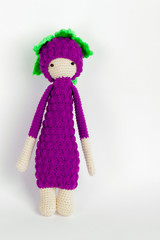 Soft toys, crochet, toy blackberries, skeins of thread