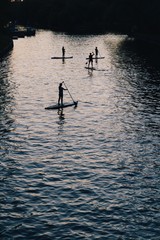 paddle boarding
