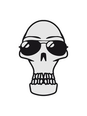 Skull sunglasses arrogant