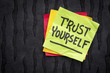 trust yourself reminder note