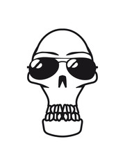 Skull sunglasses arrogant