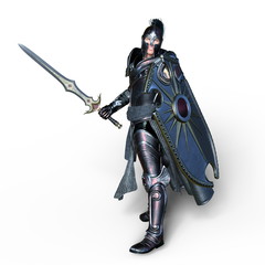 Naklejka premium 騎士