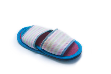 old shoe on white background