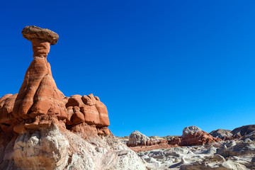 Toadstool Trail, near Page, Arizona in the Grand Staircase-Escalante Nat. Mon. 