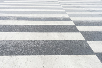 Zebra traffic walk way in the city