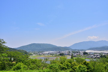 笹尾山から見た関ヶ原古戦場決戦地