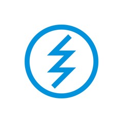 circle electric logo power volt