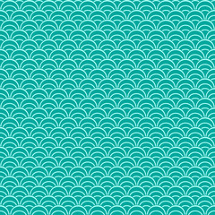 seamless Traditional japanese seigaiha ocean wave pattern