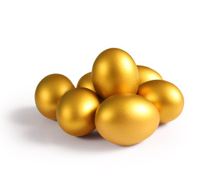 golden  easter egg isolated