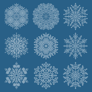 Set of Snowflakes