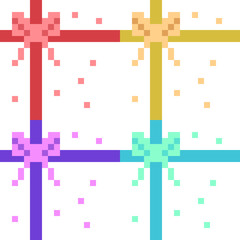 pixel art ribbon