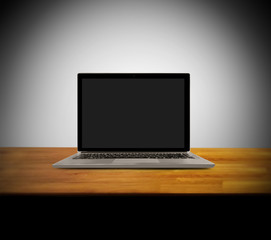 Fototapeta premium Laptop with blank screen