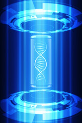 Digital illustration DNA structure