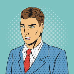 People design. Pop art icon. Retro and Colorfull illustration