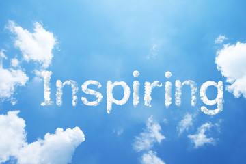 "Everyone is a Winner" cloud word on sky.