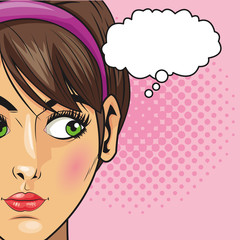 People design. Pop art icon. Retro and Colorfull illustration