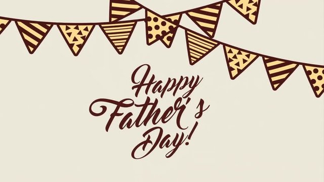 happy fathers day design, Video Animation
