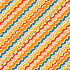 Repeating seamless diagonal and zig-zag pattern.Vector © alexmu