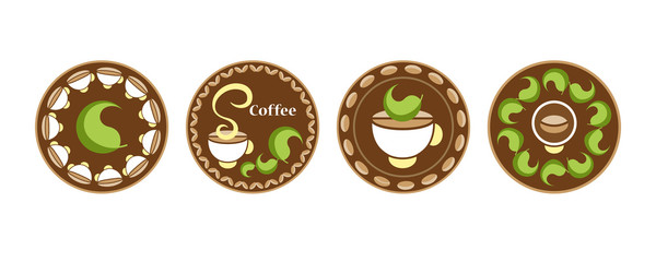 Design of business cards for coffee company