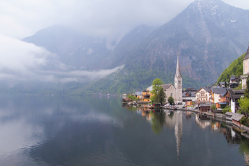Fototapeta premium Hallstatt-a village in Salzkammergut