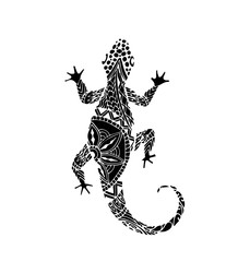 Fototapeta na wymiar Vector of Gecko lizard