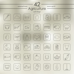 Set of agriculture icons
