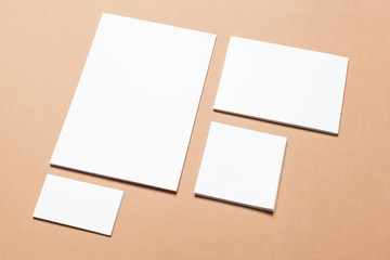 Mock up on beige background